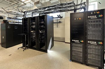  experimental setup of P2P CDU, multi-racks, PSU, TTV, and cooling loops